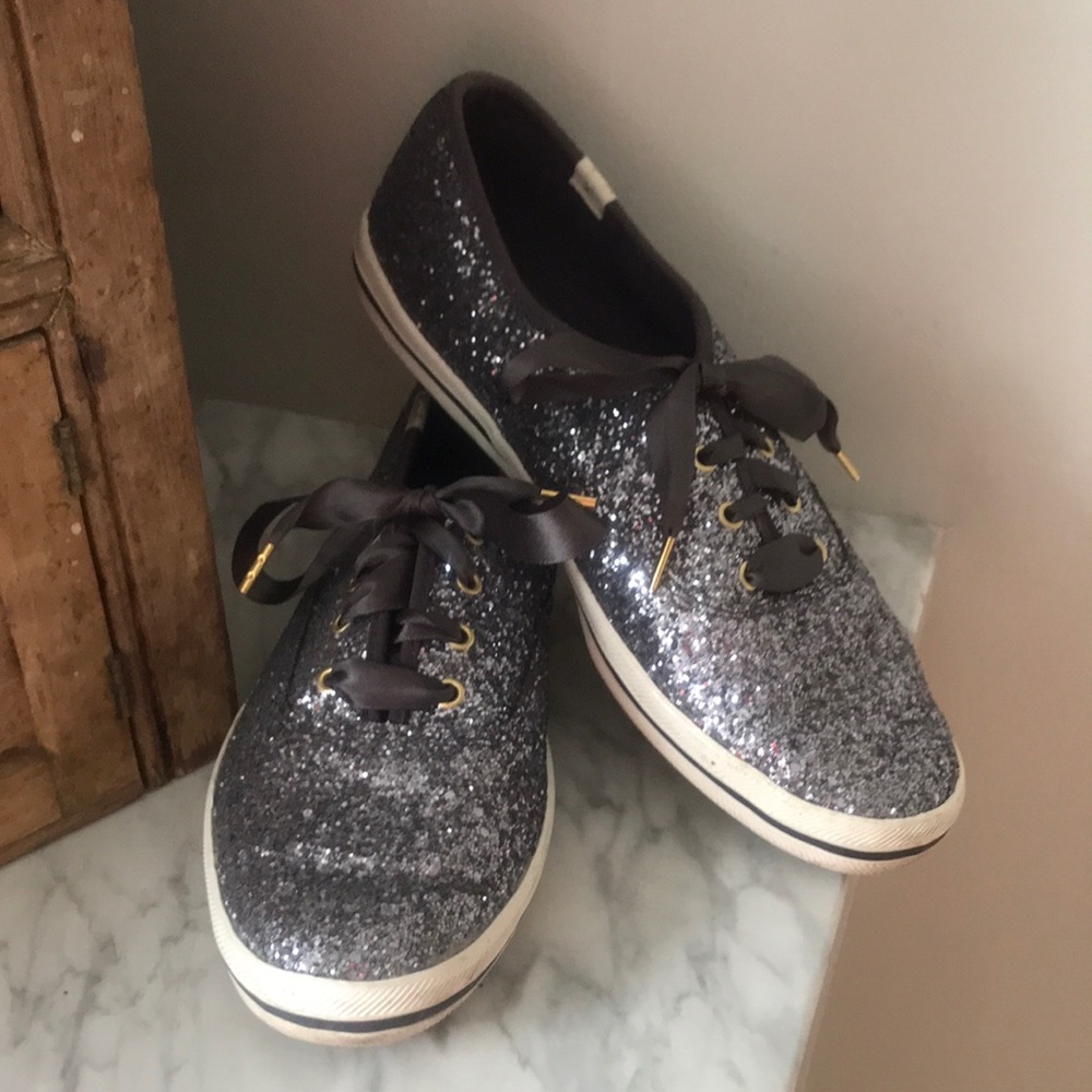 Kate Spade Keds Glitter Sneaker Black